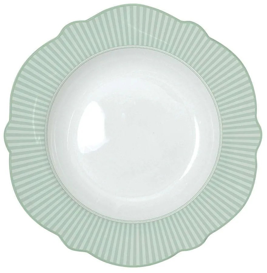 Πιάτο Βαθύ Floraison 1051FLRA Φ23cm Green-White Easy Life Porcelain