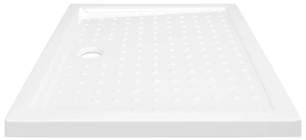 vidaXL Βάση Ντουζιέρας με Σχέδιο Τάπας Λευκή 90 x 70 x 4 εκ. από ABS