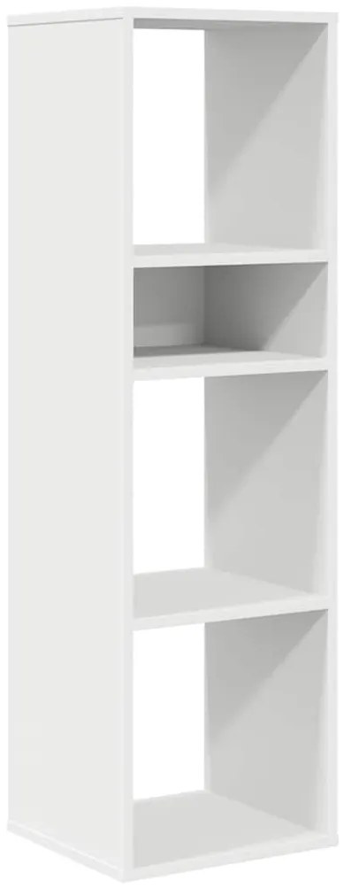 vidaXL Βιβλιοθήκη με 5 Ράφια Λευκή 34x31x112 εκ. Επεξεργασμένο Ξύλο