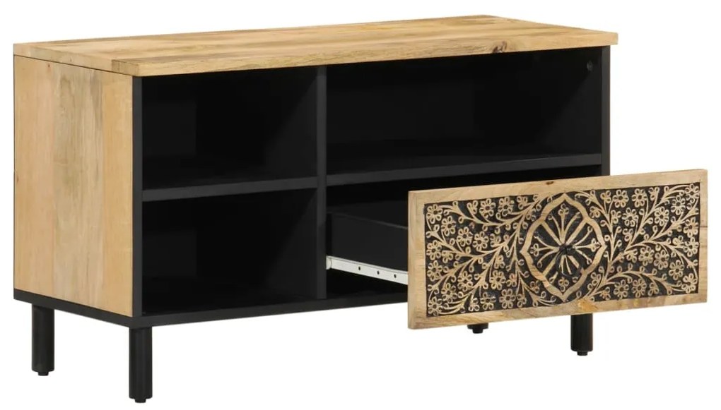 vidaXL Έπιπλο Τηλεόρασης 80 x 33 x 46 εκ. από Μασίφ Ξύλο Μάνγκο