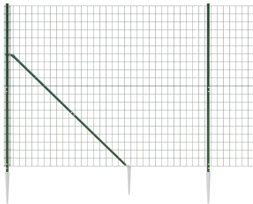 Συρματόπλεγμα Περίφραξης Πράσινο 1,6 x 10 μ. με Καρφωτές Βάσεις - Πράσινο