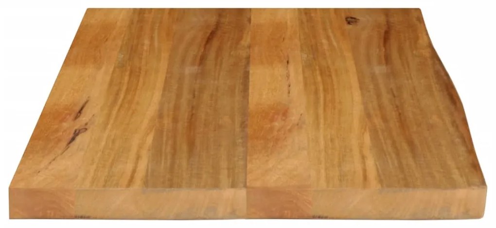 vidaXL Επιφάνεια Τραπεζιού 80x60x3,8 εκ. Live Edge Μασίφ Ξύλο Μάνγκο