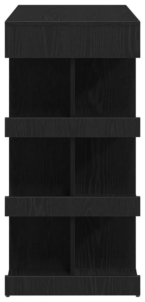 vidaXL Τραπέζι μπαρ Μαύρη δρυς 100 x 48 x 101.5 εκ. Επεξεργασμένο ξύλο