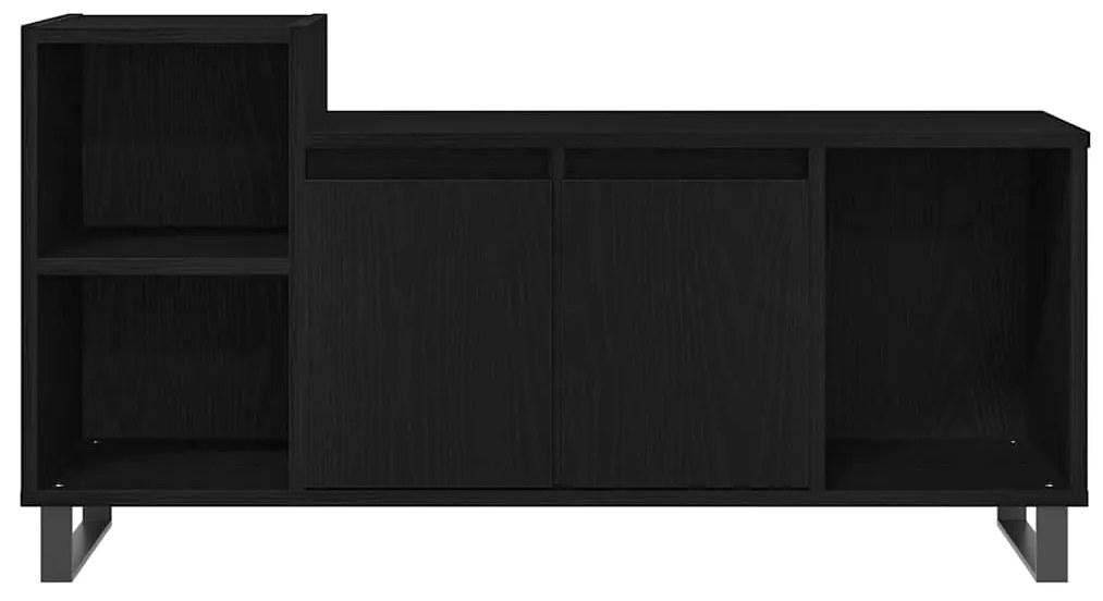 vidaXL Ντουλάπι TV Μαύρη δρυς 100 x 35 x 55 εκ Επεξεργασμένο ξύλο