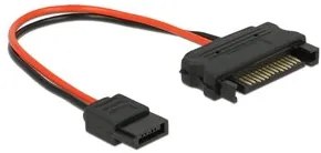 DELOCK Cable SATA 15pin σε SATA 6pin, 10 cm