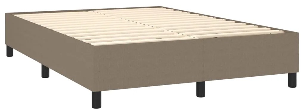 ΚΡΕΒΑΤΙ BOXSPRING ΜΕ ΣΤΡΩΜΑ TAUPE 140X190 ΕΚ. ΥΦΑΣΜΑΤΙΝΟ 3142093