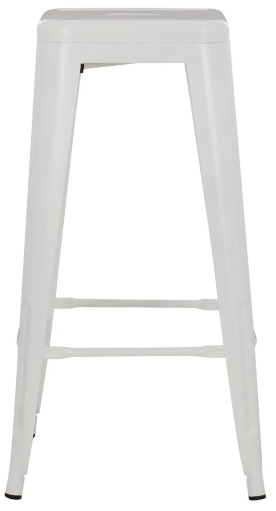 Σκαμπό μπάρ MELITA C8642.21 Μεταλλικό Λευκό ματ 43x43x78Yεκ. 43x43x78 εκ.