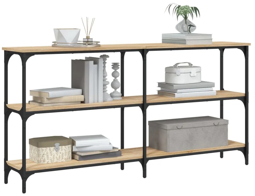 vidaXL Τραπέζι Κονσόλα Sonoma Δρυς 150x29x75 εκ. Επεξεργασμένο Ξύλο