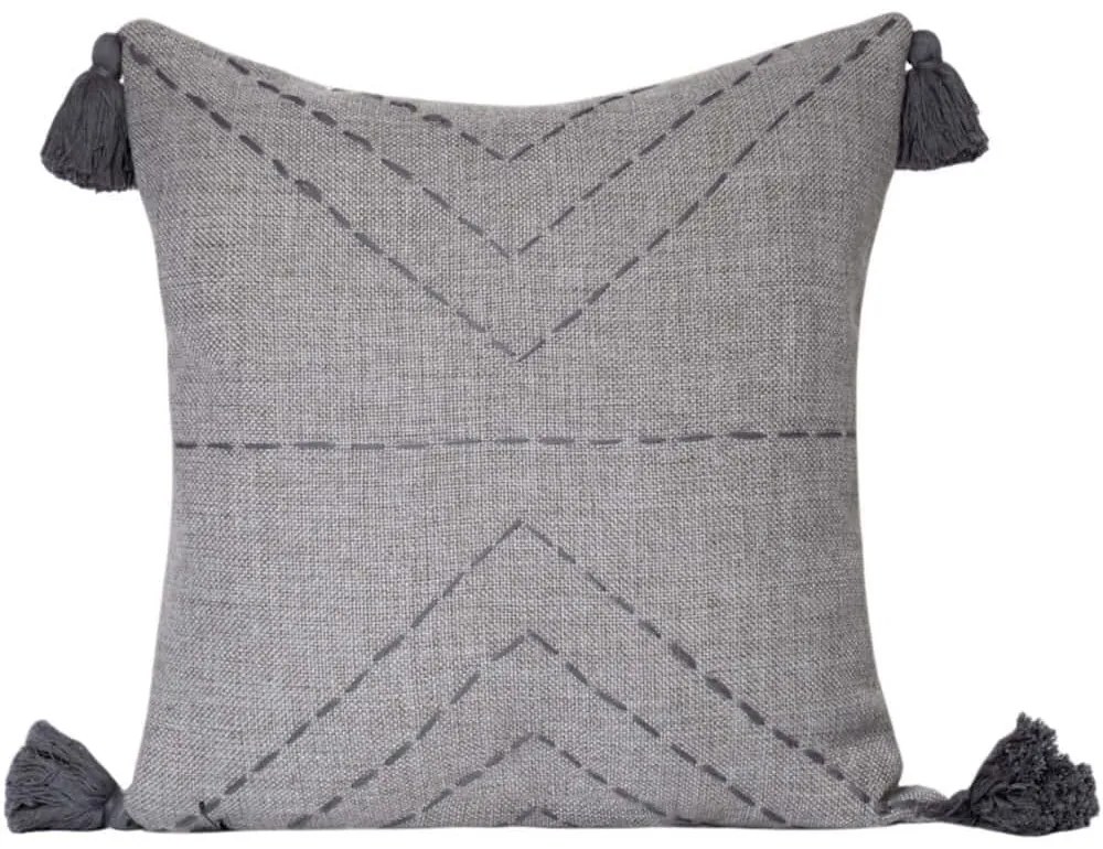 Μαξιλάρι Διακοσμητικό (Με Γέμιση) Aspen 937ELT1255 Grey Aberto Design 40Χ40 Polyester,Βαμβάκι