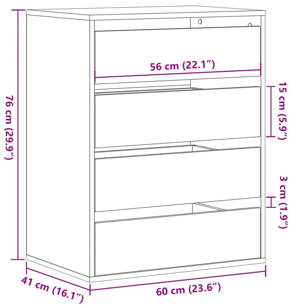 ΣΥΡΤΑΡΙΕΡΑ ΓΚΡΙ SONOMA 60X41X76 ΕΚ. ΑΠΟ ΕΠΕΞΕΡΓ. ΞΥΛΟ 852875