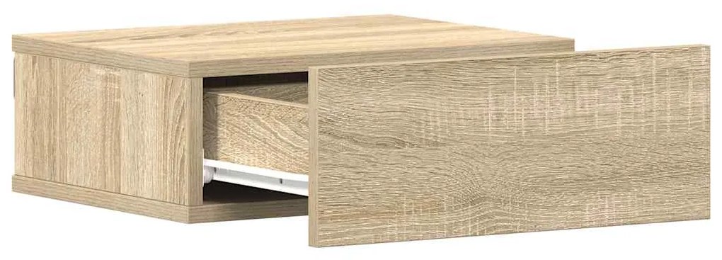 vidaXL Κομοδίνο Κρεμαστό Sonoma Δρυς 40x30x15 εκ. από Επεξ. Ξύλο