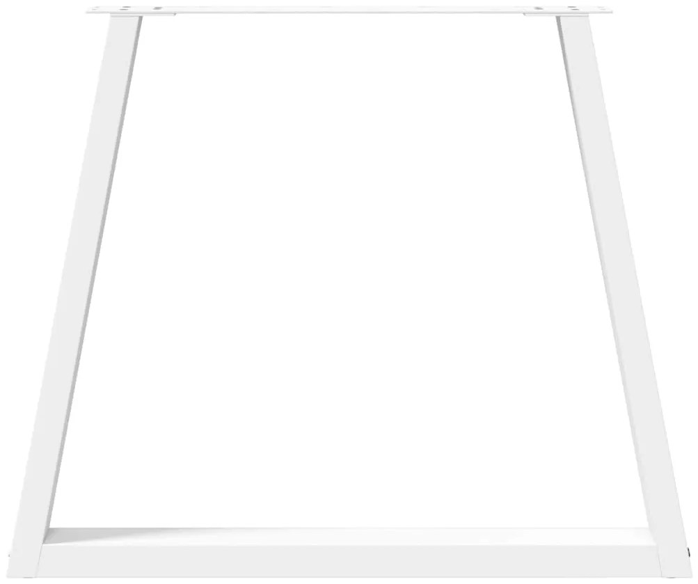 vidaXL Πόδια Τραπεζαρίας Σχήματος V 3 τεμ. Λευκά 70x(72-73,3) εκ. Ατσάλι