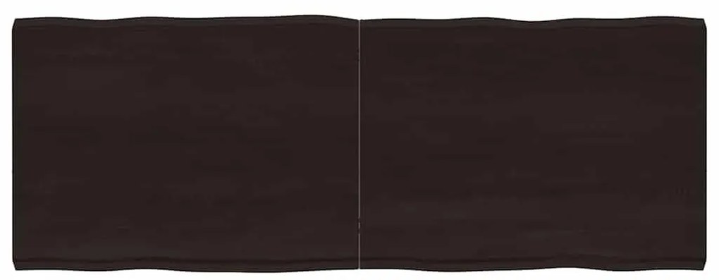 vidaXL Επιφ Τραπεζιού Αν Καφέ 160x60x(2-6)εκ.Ακατέργ. Μασίφ Ξύλο Δρυός