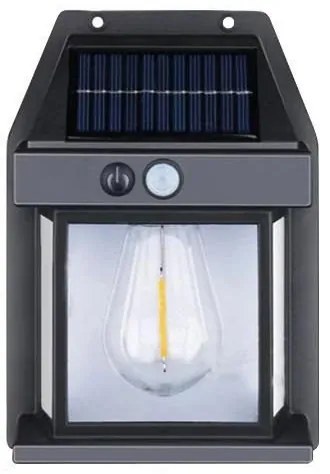 LED Αδιάβροχο Ηλιακό Φωτιστικό Τοίχου BK-888
