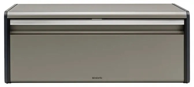 Κουτί για ψωμί Brabantia Fall Front 646879, 18 l, 46,5x25 cm, Επιτοίχια, Γκρι