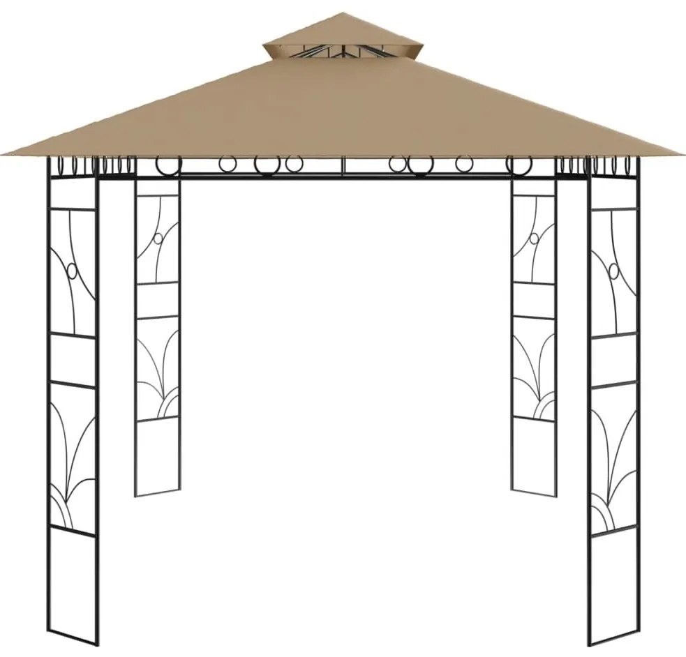 Κιόσκι Taupe 4 x 3 x 2,7 μ. 160 γρ./μ² - Μπεζ-Γκρι