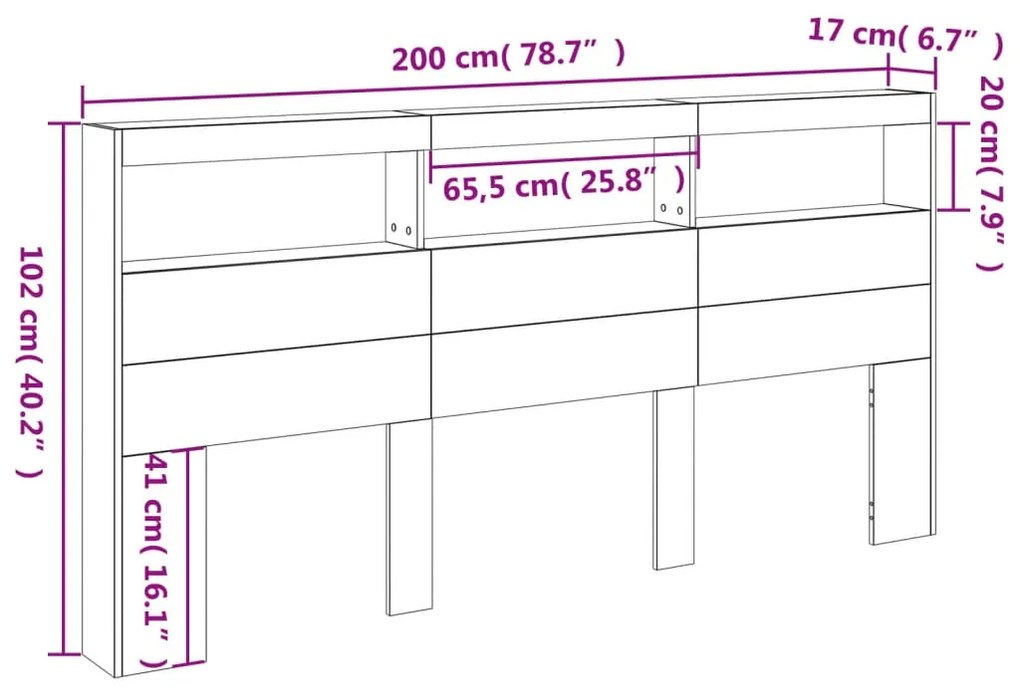 ΚΕΦΑΛΑΡΙ ΜΕ ΑΠΟΘΗΚΕΥΤΙΚΟ ΧΩΡΟ ΚΑΙ LED ΛΕΥΚΟ 200X17X102 ΕΚ. 839217