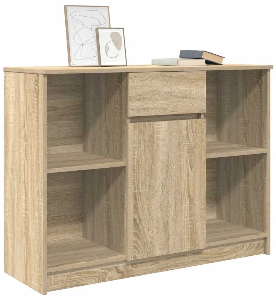 vidaXL Συρταριέρα με Συρτάρια Sonoma Δρυς 101x35x76 εκ. από Επεξ. Ξύλο
