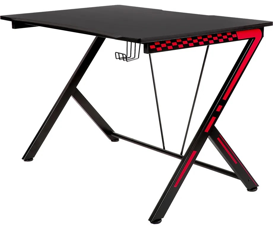 LAMTECH GAMING DESK BLACK-RED