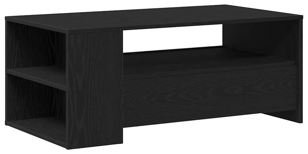 vidaXL Τραπεζάκι σαλονιού με συρτάρι Μαύρη Οξυά 102 x 55 x 43,5 εκ.