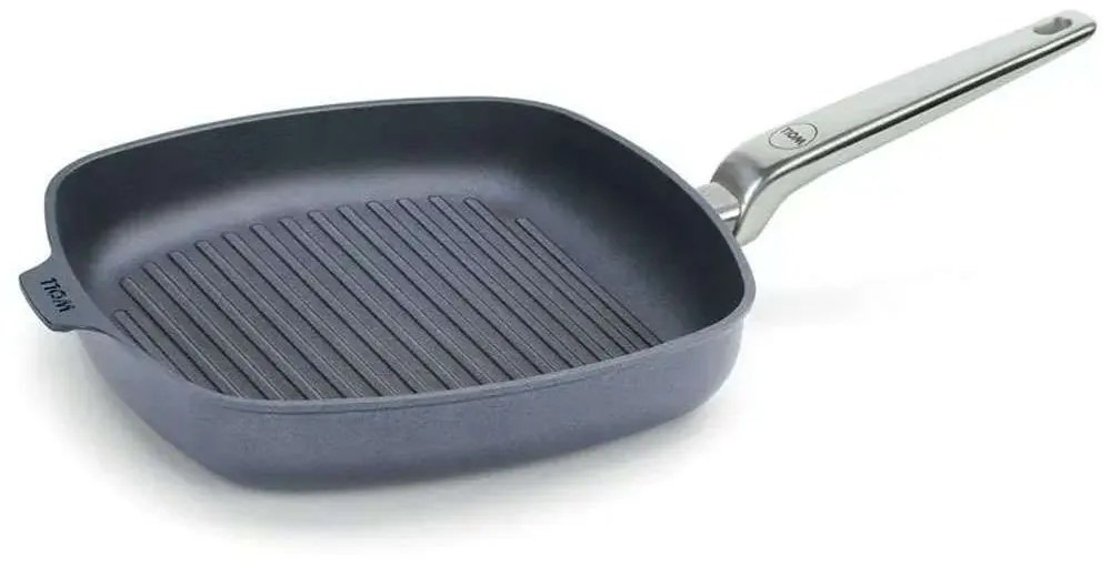 Τηγάνι - Γκριλιέρα Αντικολλητική Diamond Lite Pro 2628-1DLP 28x28cm Black Woll 28cm Aluminium
