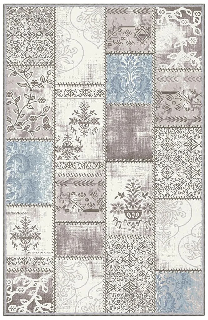 Χαλί Eexfab1084 443HFT3229 Grey-Beige-Blue Conceptum Hypnose 100X300cm