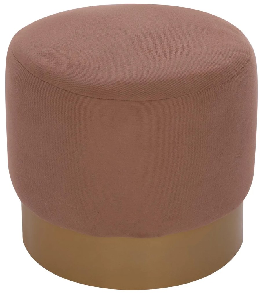 Σκαμπό VINDE C9260.04 Καφέ με Χρυσή Βάση Φ40x35 εκ. 40x40x35 εκ.