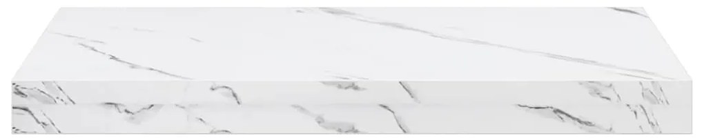 vidaXL Ράφι Τοίχου Επιτοίχιο 4 pcs Λευκό Μάρμαρο 50 x 23,5 x 4 εκ
