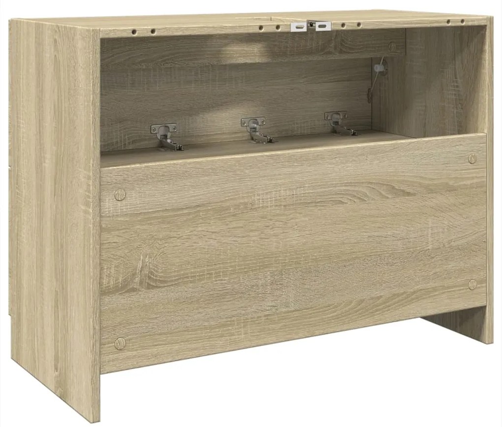 vidaXL Ντουλάπι Νιπτήρα Sonoma Δρυς 78x37x59 εκ. Επεξεργασμένο Ξύλο