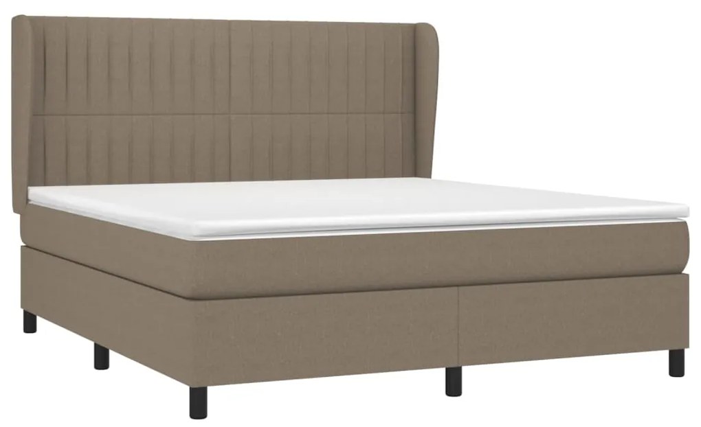 ΚΡΕΒΑΤΙ BOXSPRING ΜΕ ΣΤΡΩΜΑ TAUPE 160X200 ΕΚ. ΥΦΑΣΜΑΤΙΝΟ 3128137