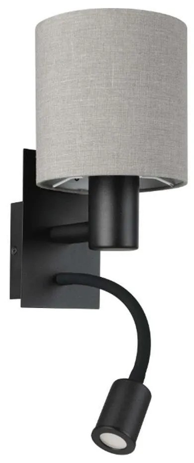 Φωτιστικό Τοίχου - Απλίκα Pasteri 900701 15x19,5x38cm E27 IP20 Grey-Black Eglo