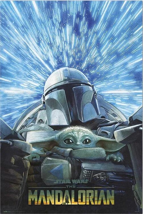 Αφίσα Star Wars: The Mandalorian - Hyperspace, (61 x 91.5 cm)