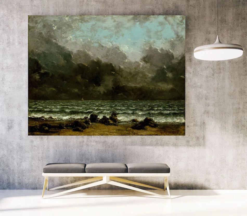 Πίνακας σε καμβά με θάλασσα KNV759 30cm x 40cm