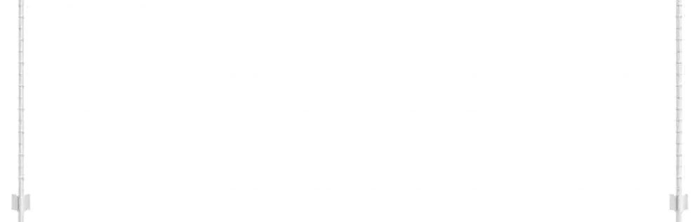 vidaXL Στύλος Περιφράξεων 44 pcs Ασημί 140 cm Ατσάλι