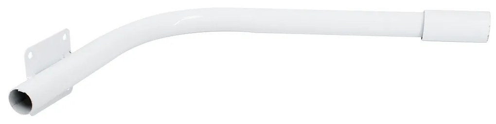 GloboStar® 90229 Μεταλλική Βάση Στήριξης CURVED M62cm x Φ60mm για Φωτιστικά Δρόμου Street Lights με Διάμετρο Βάσης Φ60mm