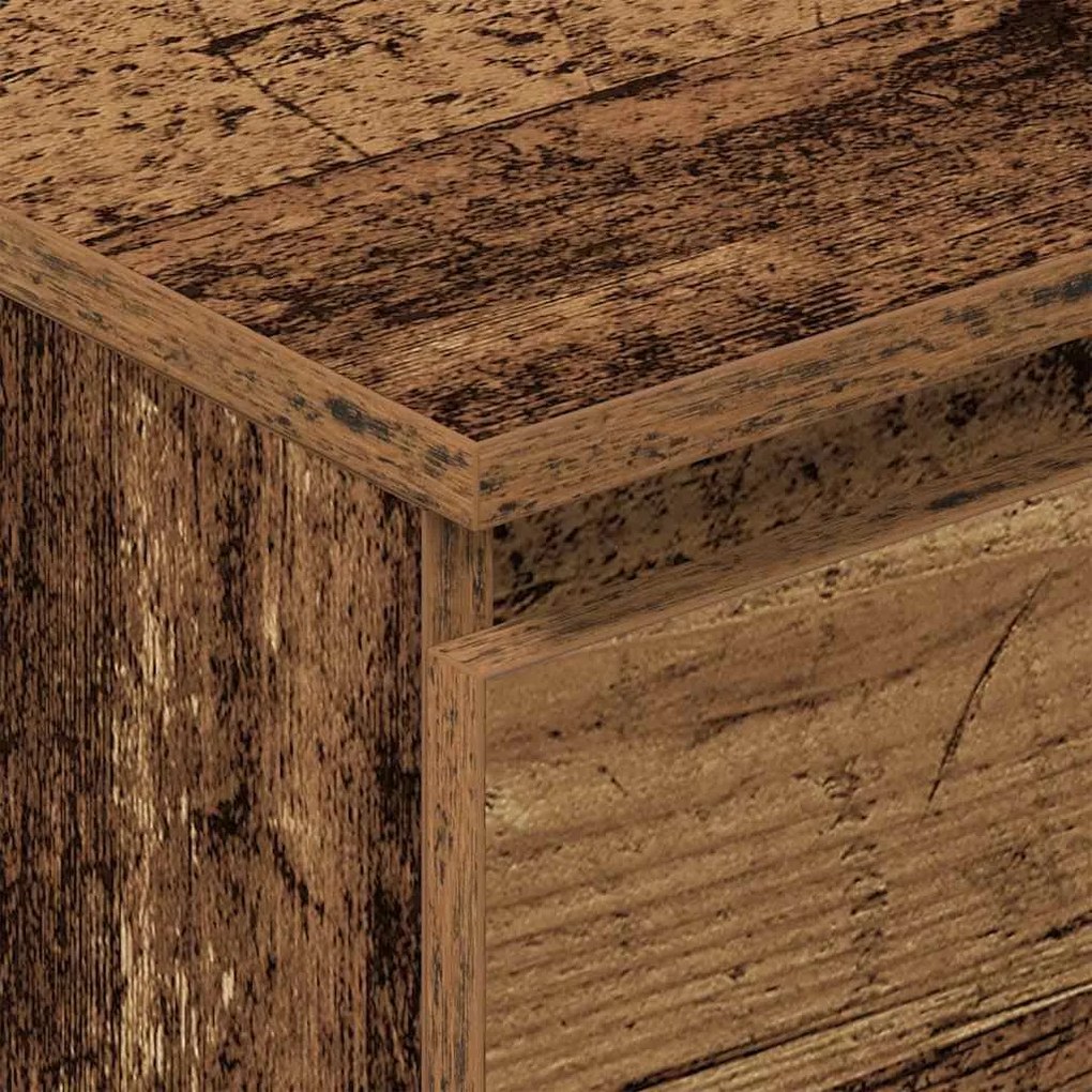 Sideboard Παλιό ξύλο 60x35x98,5 cm Ξύλο μηχανής - Καφέ