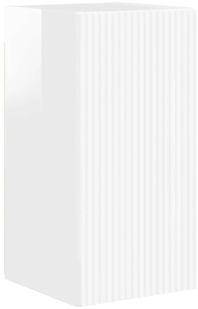 vidaXL 4 pcs Υψηλής γυαλάδας λευκό