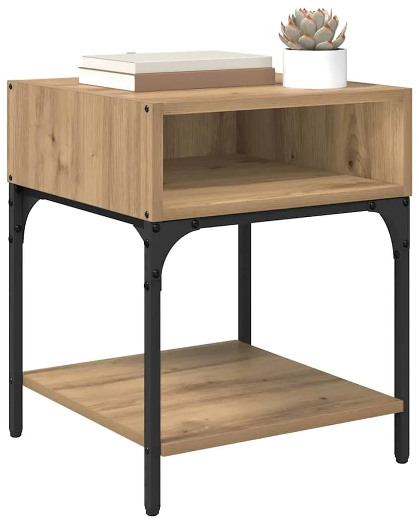 vidaXL Κομοδίνο 2 pcs Artisan Oak 40 x 40 x 50 cm Επεξεργασμένο ξύλο