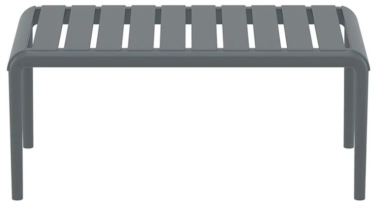 PARIS DARK GREY ΤΡΑΠΕΖΙ 90X50X40εκ. ΠΟΛ/ΝΙΟΥ