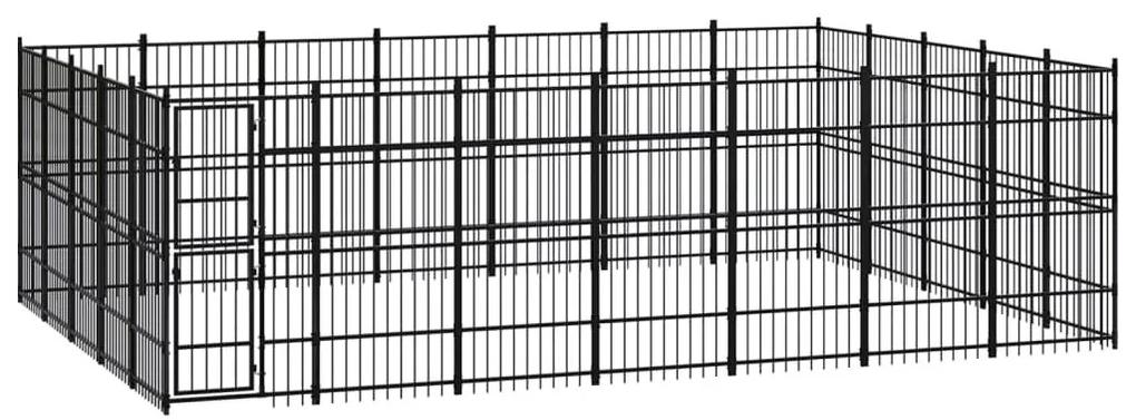 Κλουβί Σκύλου Εξωτερικού Χώρου 32,26 μ² από Ατσάλι - Μαύρο