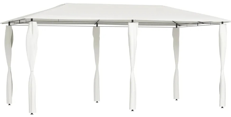 vidaXL Κιόσκι με Καλύμματα Στύλων Κρεμ 2,98x5,3x2,59 μ. 160 γρ./μ²