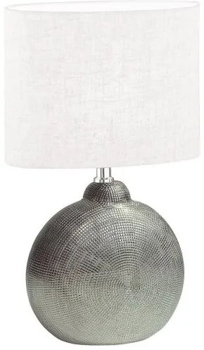 Επιτραπέζιο Φωτιστικό Ασημί Tobse 50605 Fischer Honsel-50605-Λευκό-Ασημί 50605