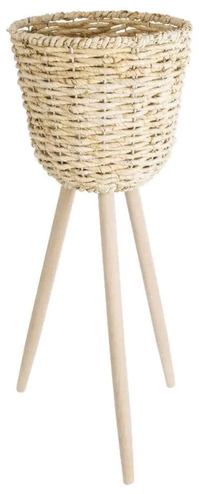 Κασπώ Δαπέδου Limnos 20582 Φ26x66cm Beige GloboStar Grass