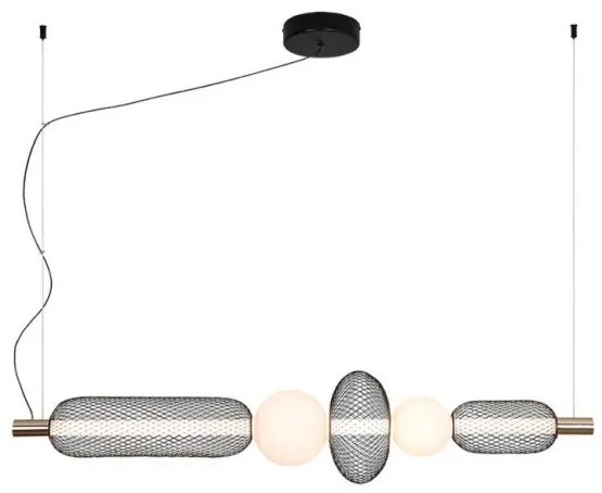 Φωτιστικό Ράγας LED 28W IP20 3000K Margot 4311600 Viokef 4311600 Μαύρο-Χρυσό