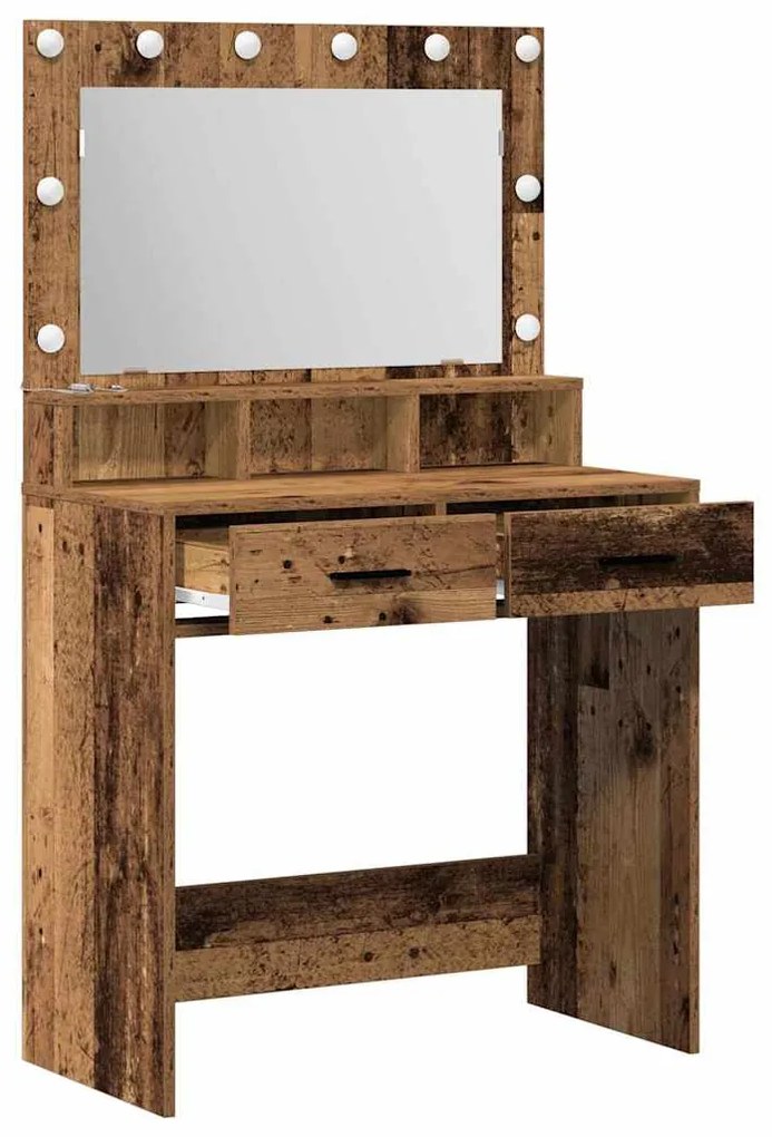 vidaXL Κομοδίνο Παλαιό ξύλο 79 x 41 x 135 cm Επεξεργασμένο ξύλο