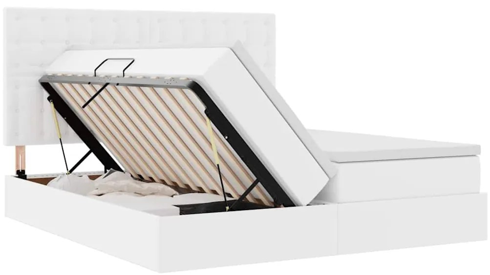 vidaXL Κρεβάτι με αποθηκευτικό χώρο και στρώμα με στρώμα 200 x 200 cm