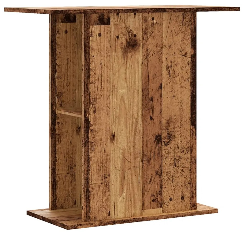 vidaXL Βάση Ενυδρείου Όψη Παλαιού Ξύλου 36x75x72,5 εκ. Επεξ. Ξύλο