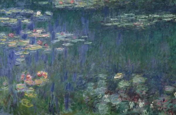 Monet, Claude - Εκτύπωση έργου τέχνης Νερολούλουδα, (40 x 26.7 cm)