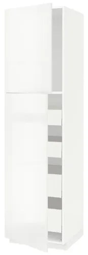 METOD/MAXIMERA ψηλό ντουλάπι με 2 πόρτες/4 συρτάρια, 60x60x220 cm 094.597.01