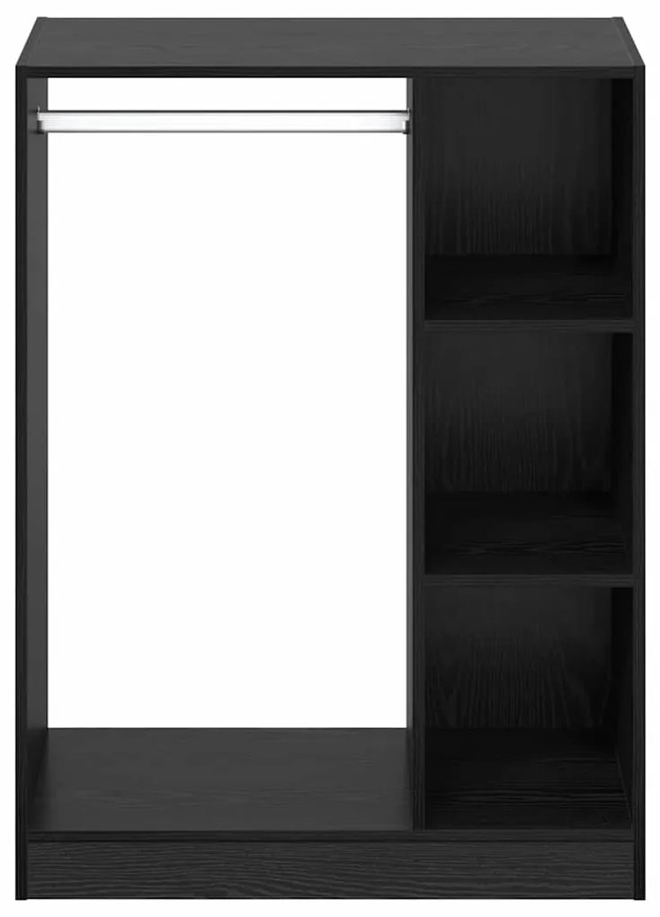 vidaXL Ντουλάπι με ράφι Μαύρη δρυς 77 x 48 x 102 cm Επεξεργασμένο ξύλο